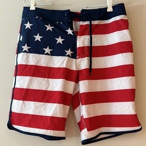 Old Navy Men’s American Flag Swim Trunks